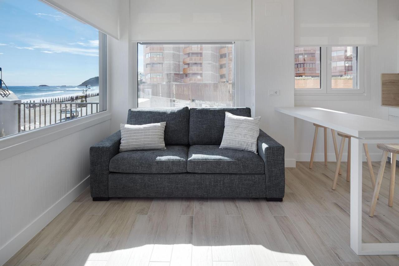 Apartamentos Egona Zarautz Sobre El Mar Екстериор снимка